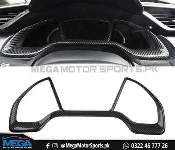 Honda Civic X Carbon Fiber Cluster Trim 2016+
