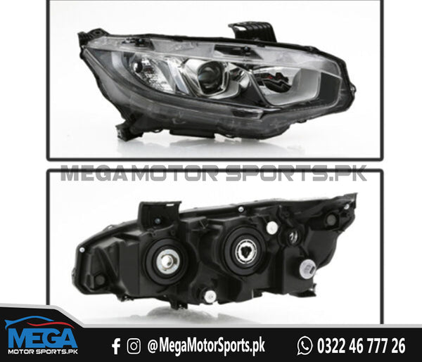 Honda Civic X Genuine Right Headlight - Slightly Used For 2016 - 2021