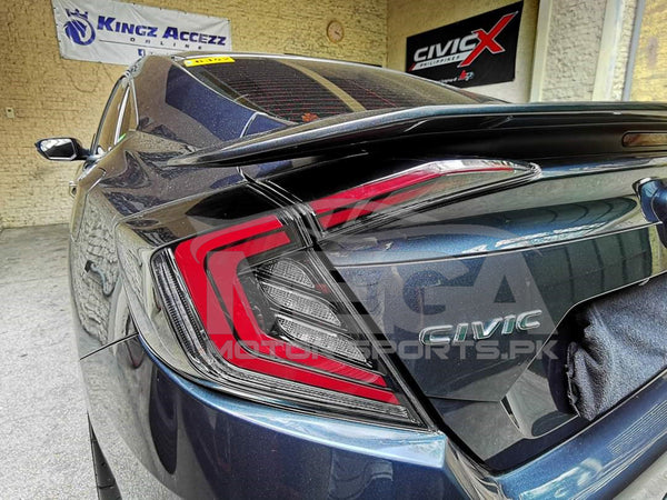 Honda Civic X Sequential Lava Smoke Taillights 2016-2021