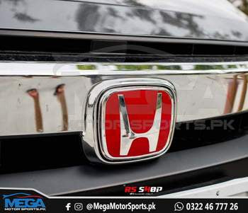 Honda Civic X  Front Red H Logo 2016-2020