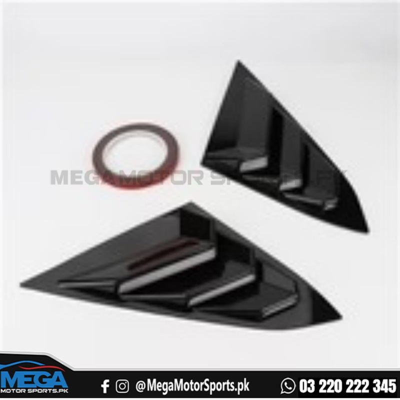 Honda Civic X Carbon Fiber Quarter Louver Trim