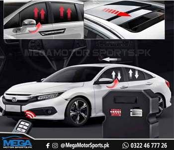 Honda Civic X Side Mirrors & Window Closer Kit For 2016 - 2021