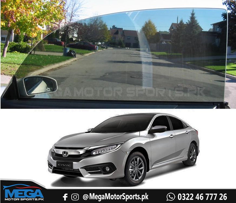 Honda Civic X OEM 50% Tinted Window Glass - Originally Black Glass