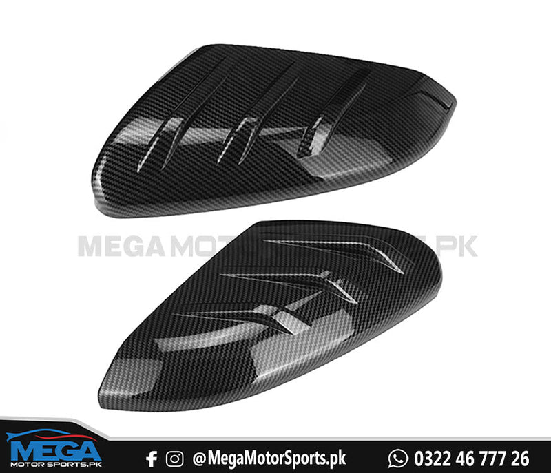 Honda Civic X Carbon Fiber Mugen Side Mirror Covers 2016 - 2021