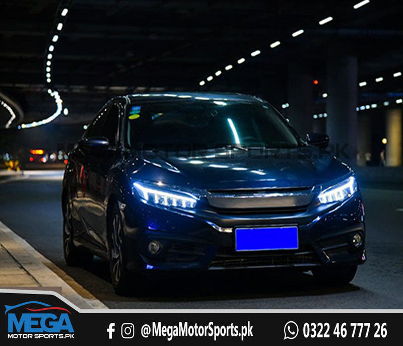 Honda Civic X Audi Style Headlight 2016 - 2021