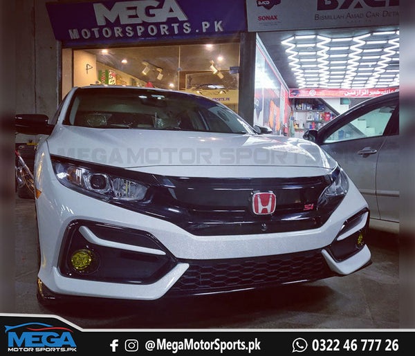 Honda Civic X  Facelift Front SI Bumper V2 For 2016 - 2021