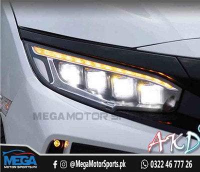 Honda Civic X Matrix Style LED Head Lights 2016-2021