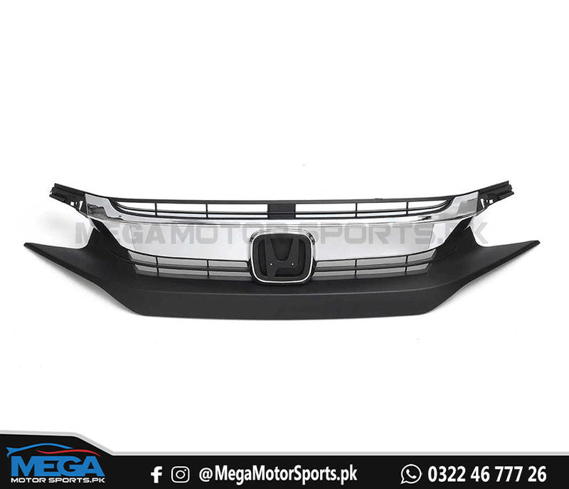 Honda Civic X  Front Chrome Grill For Models 2016 - 2021