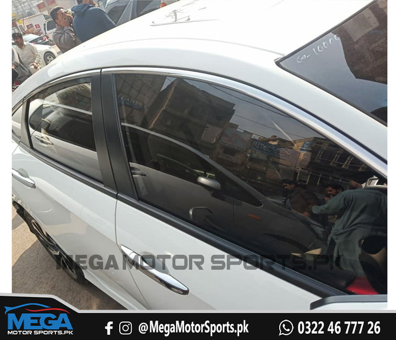 Honda Civic X  50% Tinted Window Glass - Originally Black Glass