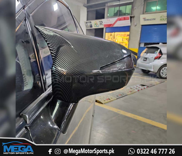 Honda Civic Reborn Carbon Fiber Batman Style Side Mirror Covers For 2006 - 2012