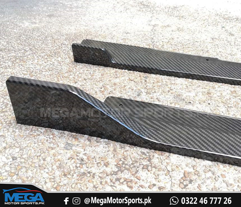 Honda Civic X Carbon Fiber Side Splitters V2