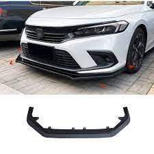 Honda Civic X Gloss Black Splitter 3 Pcs For 2016+ Facelift Bumper