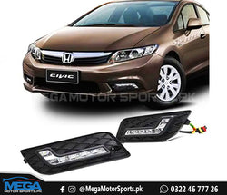 Honda Civic Rebirth LED DRL Fog Lamps For 2012 - 2015