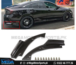 Honda Civic X Carbon Fiber Rear Bumper Splitter V1