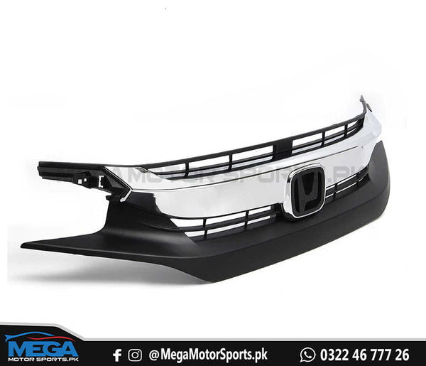 Honda Civic X  Front Chrome Grill For Models 2016 - 2021