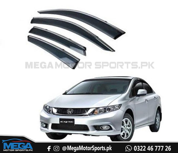 Honda Civic Rebirth Air Press / Sun Visor With Chrome For 2012 2013 2014 2015 