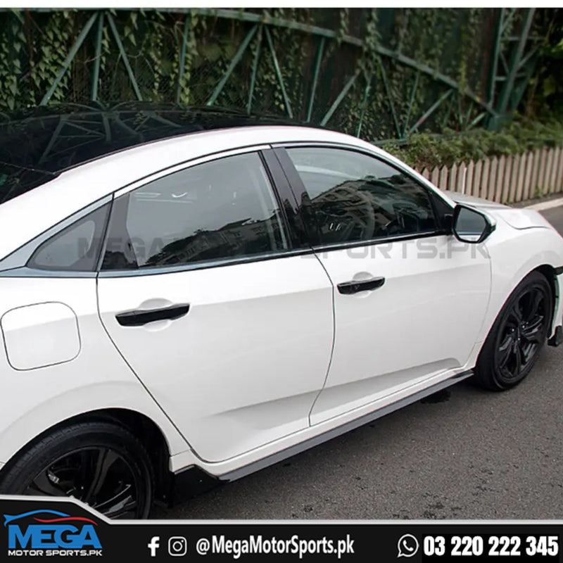 Honda Civic X Glossy Black Exterior Door Handle Covers 2016+
