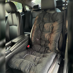 Velvet Black Soft Cushion Covers for Car Seats Smooth Ultra Comfort Cover 1pc