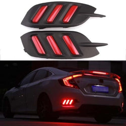 Honda Civic X Porsche Design Rear Bumper DRLs 2016 - 2021