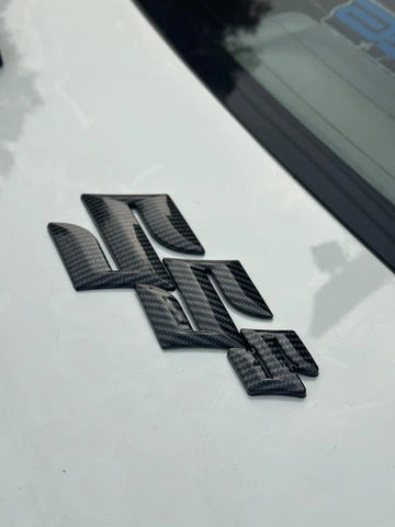 Suzuki Steering Wheel Carbon Fiber S Logo