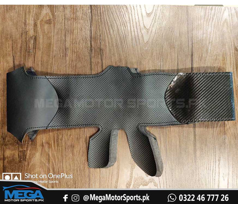 Honda Civic Reborn Carbon Fiber Steering Leather Cover For 2006-2012