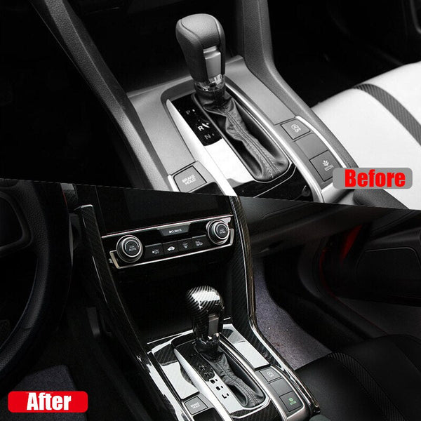 Honda Civic X Carbon Fiber Gear Box U Trim (Small)