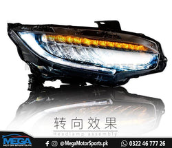 Honda Civic X  LED Headlights Sequential Indicator - Facelift 2016 - 2021